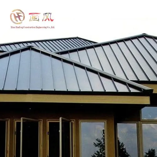 Stehende Nahtmetalldachplatten